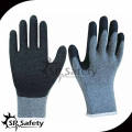 SRSAFETY 10G Серый поликсот трикотажные промышленные латексные резиновые перчатки
